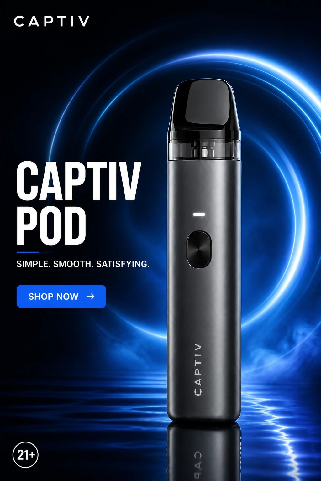 Captiv vape shop ad creative